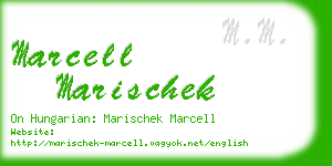 marcell marischek business card